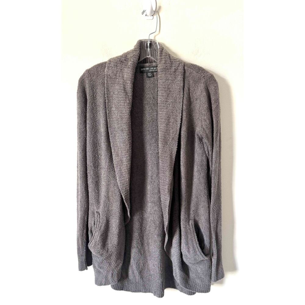 Barefoot Dreams Soft Cardigan Gray Oversized Size XS